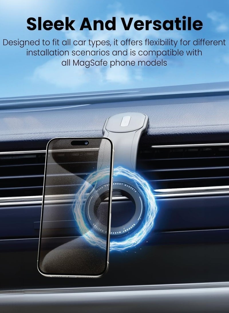 ELTRAZONE Magnetic Car Phone Holder | Strong Base & Foldable Design | Universal Car Mount | Secure Grip & Easy Installation | Compatible with All Phones & Devices - Image 3