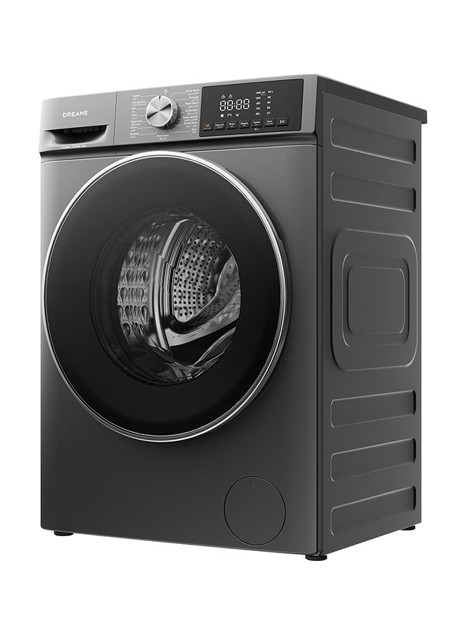 Dreame M5 10 kg Front Load  Washing Machine, 1400 RPM, Steam Wash, 16 Programs, Fully Automatic Washer,  Digital LED Display, Child Lock, Mute Function, 2k W, Stainless Steel 10 kg 2000 W DWF10M40DAME Grey - Image 3