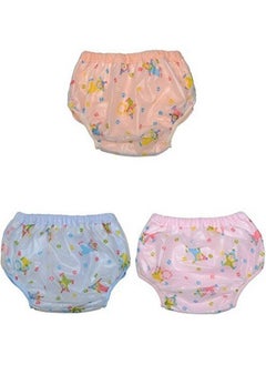 Chinmay Kids Baby Diaper Pantsfor Boys And Girls With Soft Lining Inside Absorbable Plastic Outside Colorful Print Large Sizeset Of 3  - Image 3