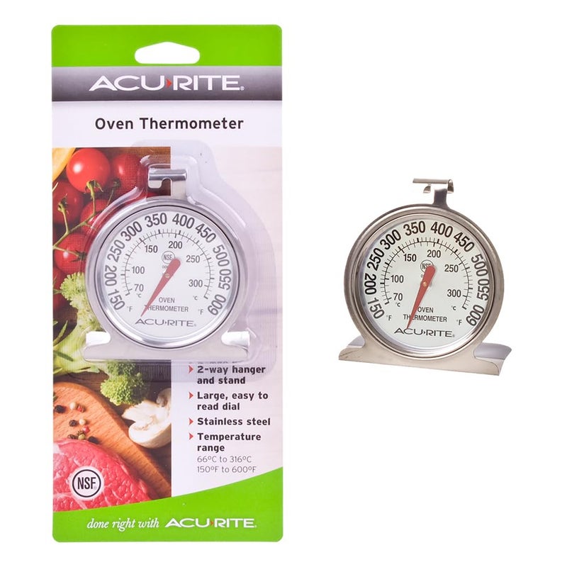 Acurite 00620A2 Stainless Steel Oven Thermometer (150°F to 600°F) - Image 3