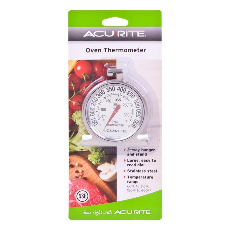 Acurite 00620A2 Stainless Steel Oven Thermometer (150°F to 600°F) - Image 2