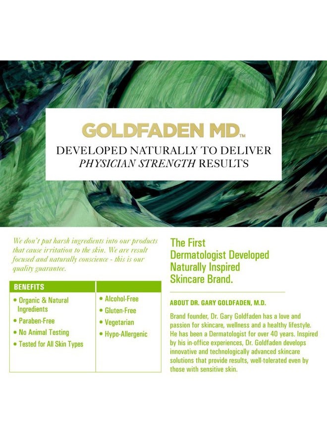 Goldfaden MD - Goldfaden MD Needle-Less Line Smoothing Concentrate for Face & Neck | w/Seaweed Extract, Hyaluronic Acid, Hexapeptides, Organic Red Tea Extract 1 Ounce - Image 1