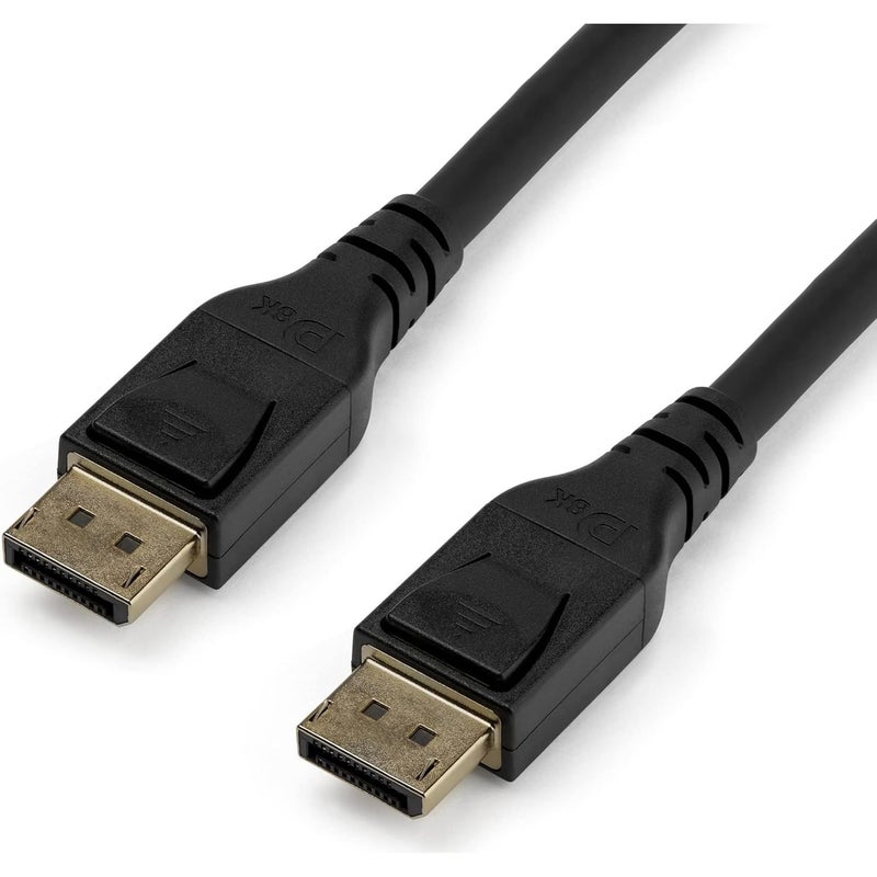 StarTech .com 16ft (5m) VESA Certified DisplayPort 1.4 Cable, 8K 60Hz HBR3 HDR, UHD DisplayPort Monitor Cord, Ultra HD 4K 120Hz DP 1.4 Video Cable M/M DP Connector - Image 1