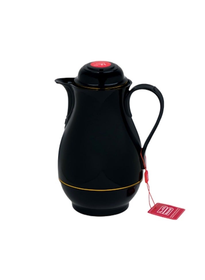 BASURRAH 1L Tea and Coffee Thermos - Stylish black, rust-resistant thermos with a practical faucet - Image 2