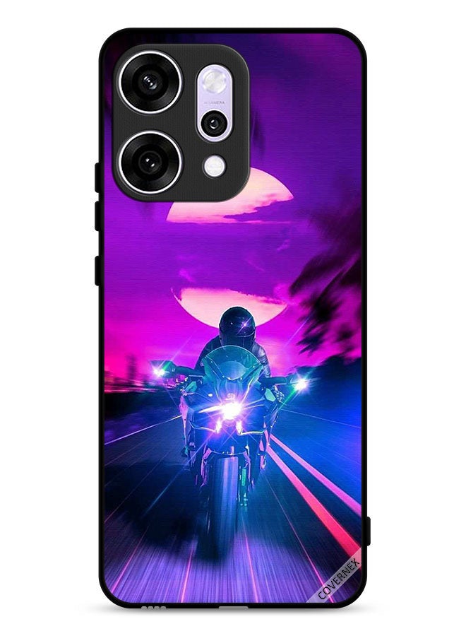 Covernex Oppo Reno14 Pro Protective Case Cover Man On Bike Wallpaper - Image 1