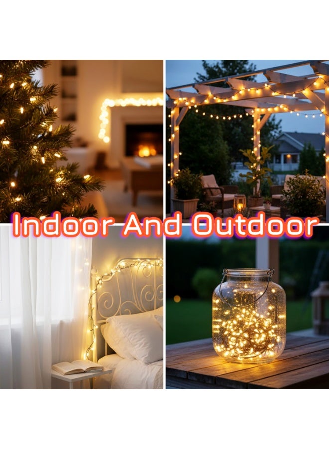 Eid Lights, 50M 500 LED Curtain Lights, Warm White String Lights for Bedroom, Home Indoor Outdoor Garden Party Decoration, for Birthday & Wedding - Image 5