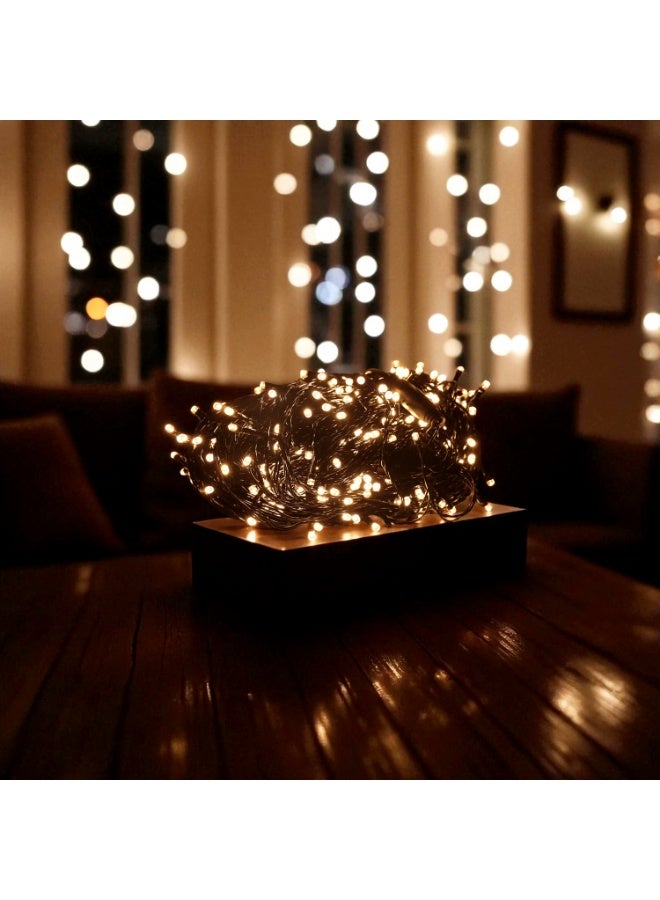 Eid Lights, 50M 500 LED Curtain Lights, Warm White String Lights for Bedroom, Home Indoor Outdoor Garden Party Decoration, for Birthday & Wedding - Image 4