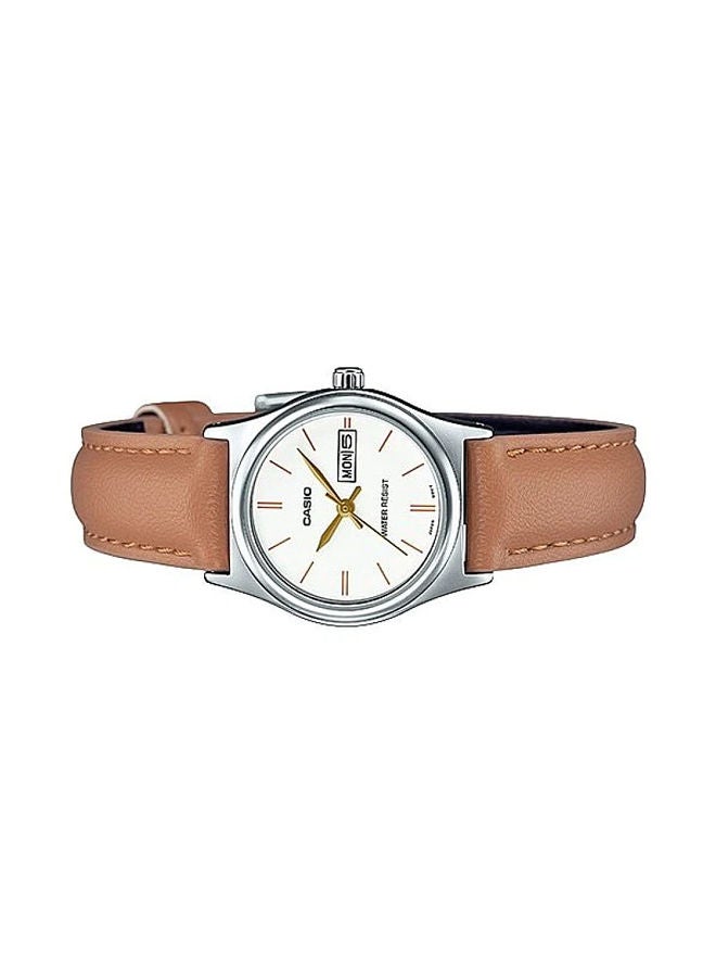 CASIO Leather Analog Watch LTP-V006L-7B2UDF - Image 4