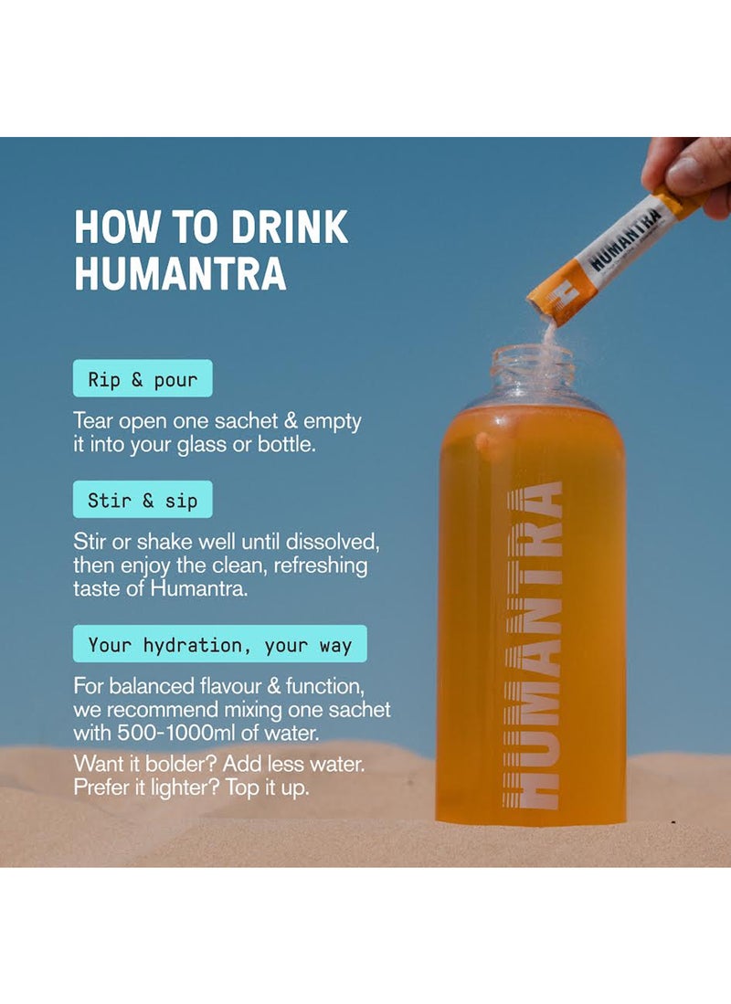 Humantra Mango Electrolyte Hydration | Zero Sugar, Vitamin C + B12 w/ Magnesium | Pack of 20 - Image 4