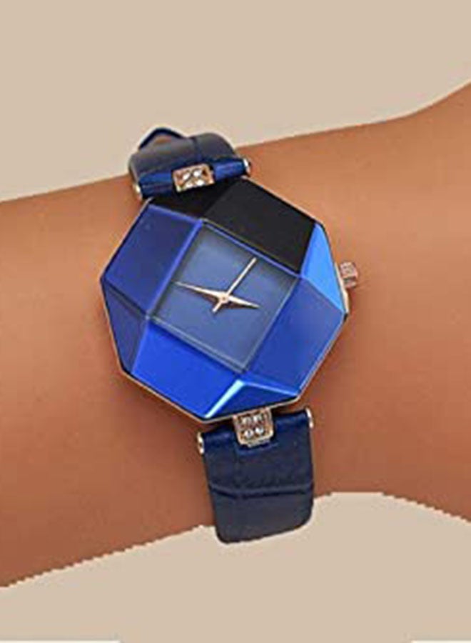 Women's Water Resistant Analog Watch ZS570801 - 30 mm - Blue - Image 5