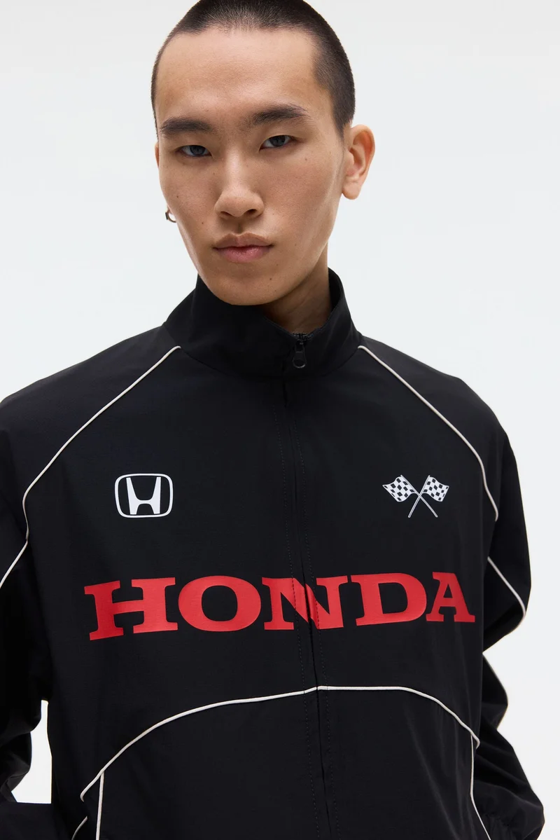 H&M  Loose Fit Printed nylon track jacket for Men | Best Price UAE