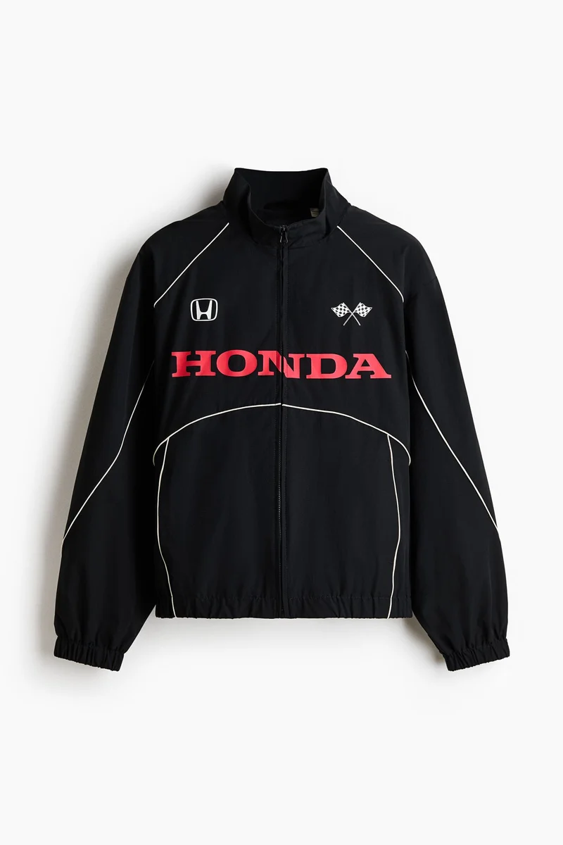H&M  Loose Fit Printed nylon track jacket for Men | Best Price UAE