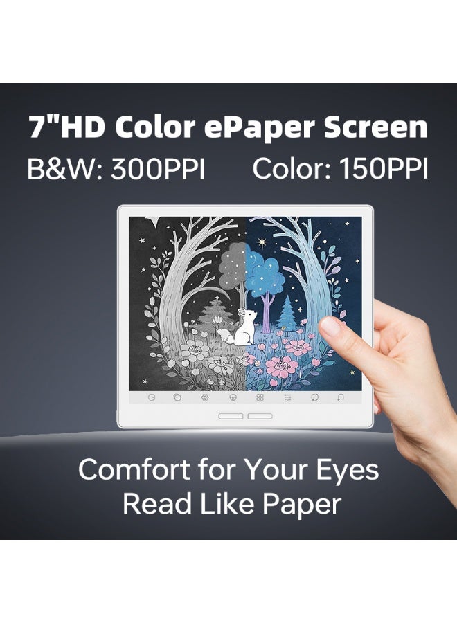 Bigme B751C S 7-inch Color E-ink Smart eReader & Android Tablet | Android 14 OS | 4GB RAM + 64GB Storage | Octa-Core Processor | Eye-Friendly Kaleido 3 Color E-Paper Display | Includes Protective Case | Versatile for Digital Reading, Note-Taking & Apps - Image 2