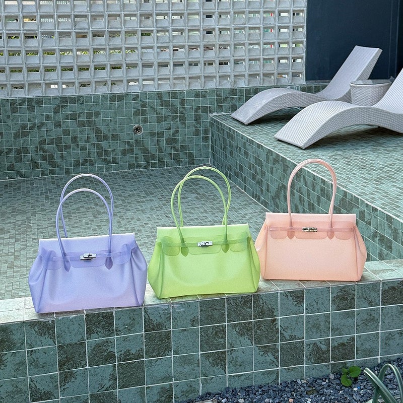 TPU Jelly Tote Bag 2026 Summer Commuter Large Capacity Handbag - Image 1