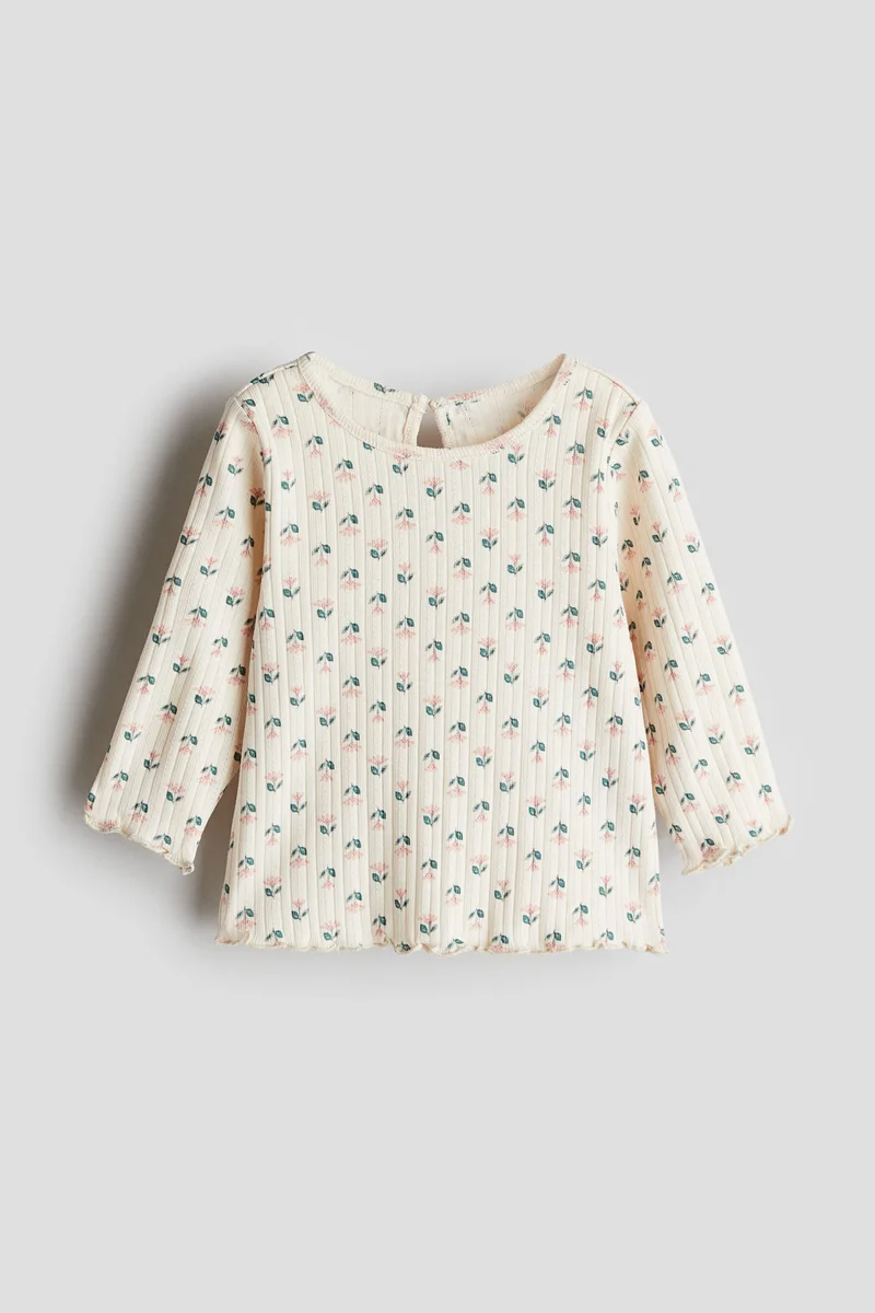 اتش اند ام Ribbed Jersey Top