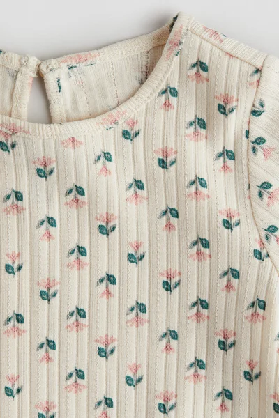H&M Ribbed Jersey Top