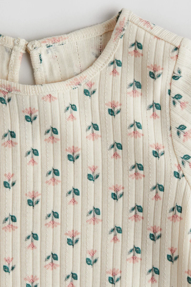 اتش اند ام Ribbed Jersey Top