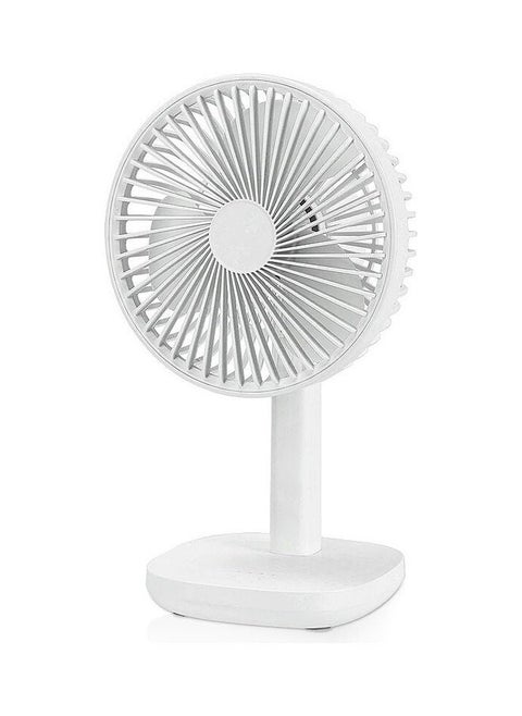 Stand Desktop Shaking Charging Fan White