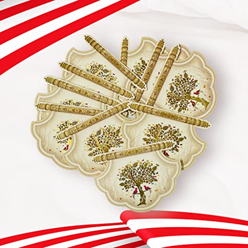 Krisah® Pack of 20 pcs Off White Fan Shaped Sagan/Shagun/Cash/Gift Paper Envelopes (Ivory) - Image 4