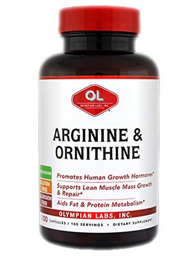 Olympian Labs Arginine And Ornithine 100 Vegetarian Capsules  - Image 1
