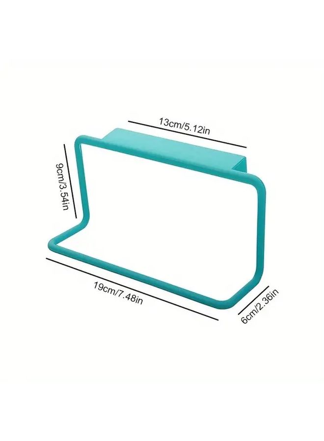 Green Adjustable Cabinet Door Towel Rack Multi Purpose Storage for Bathroom Kitchen - Image 4