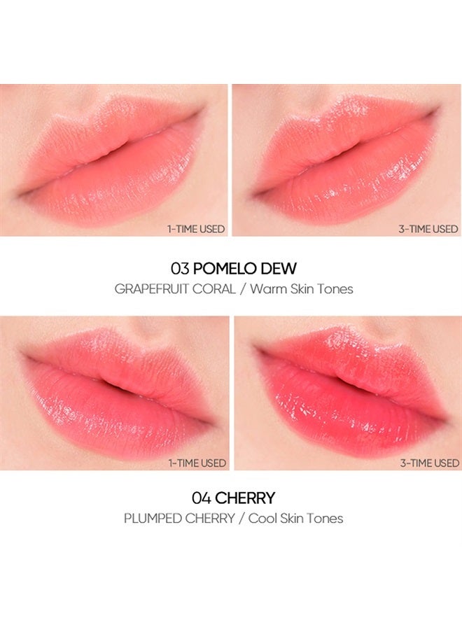 Amuse DEW BALM with Rich Moisture and Hydration Vegan Makeup Buildable Sheer Color Tint (06 DEW ROSE) - Image 3