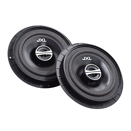 JXL 1690 R Three Way 6.5 Inches Coaxial High Bass Speaker for Car with Imported Rubber Foam Edge Cone 700W MAX Power with Ring/Water Resistant(Black) - Image 1