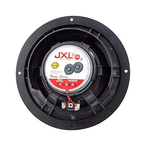 JXL 1690 R Three Way 6.5 Inches Coaxial High Bass Speaker for Car with Imported Rubber Foam Edge Cone 700W MAX Power with Ring/Water Resistant(Black) - Image 5