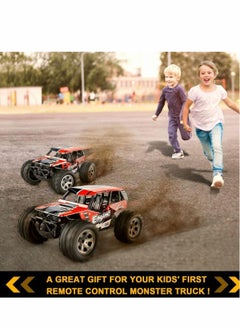 Excefore Remote Control Car, RC Cars Remote Control Truck, 2.4GHZ 1:18 Fast Racing Monster Car, Off Road Radio RC Cars for Boys with 4 Batteries for Kids Teens Adults Toys  - Image 2