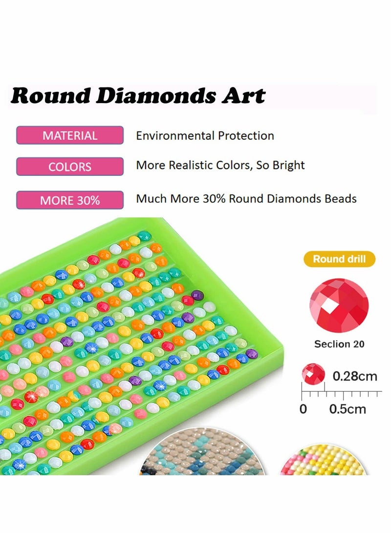 Captaintech 5D Diamond Painting Kits DIY Large Waterfall Full Round Drill (35.5 x 15.7 inch) Crystal Rhinestone Embroidery Pictures Arts Paint by Number Kits Diamond Painting Kits for Home Wall Decor - Image 5