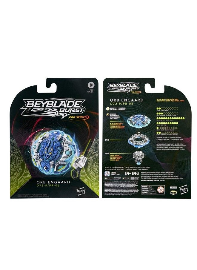Burst Pro Series Orb Engaard Spinning Top Starter Pack Defense Type Battling Game Top With Launcher Toy