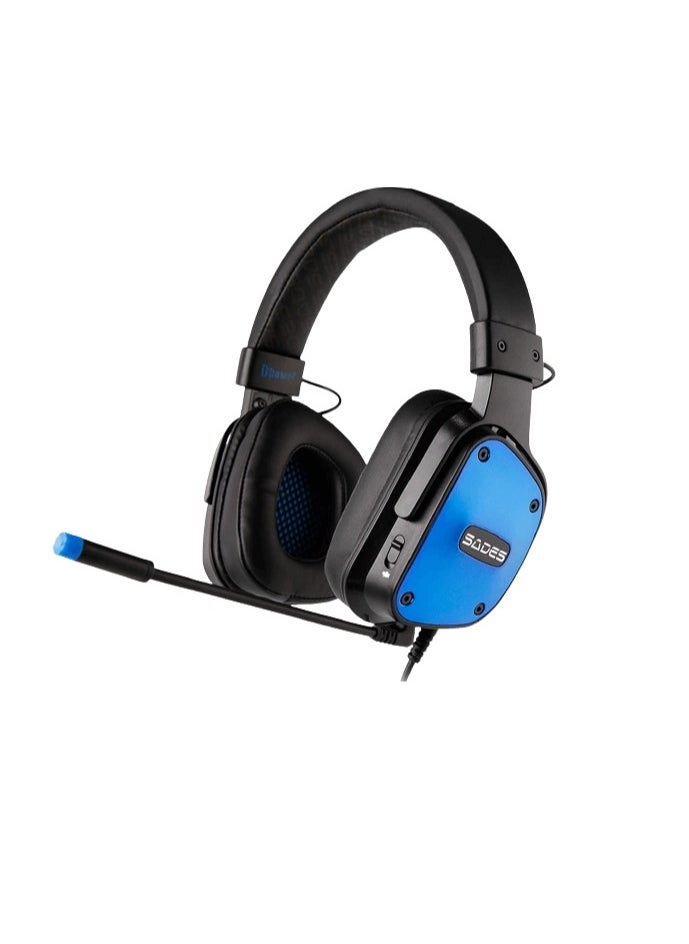 Sades SADES D-Power (SA-722) Gaming Headphone - Blue  - Image 1