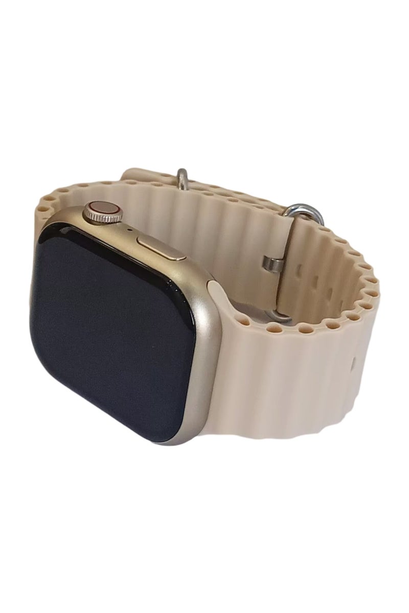 W&O X9 Pro 2 Smart Watch, Water Resistant, with 2.2-inch Super AMOLED Screen - Gold Beige - Image 5