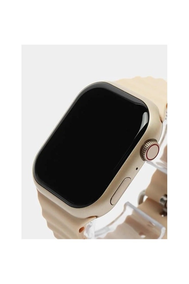 W&O X9 Pro 2 Smart Watch, Water Resistant, with 2.2-inch Super AMOLED Screen - Gold Beige - Image 1