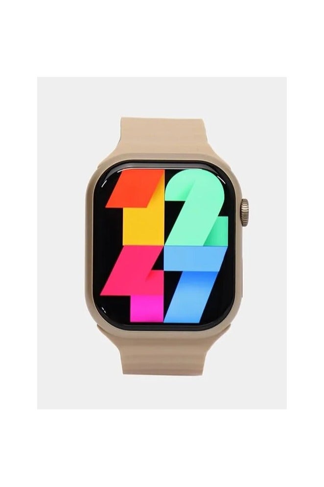 W&O X9 Pro 2 Smart Watch, Water Resistant, with 2.2-inch Super AMOLED Screen - Gold Beige - Image 3