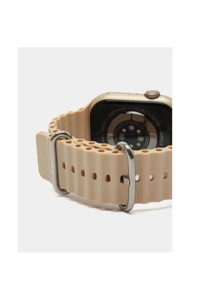 W&O X9 Pro 2 Smart Watch, Water Resistant, with 2.2-inch Super AMOLED Screen - Gold Beige - Image 2