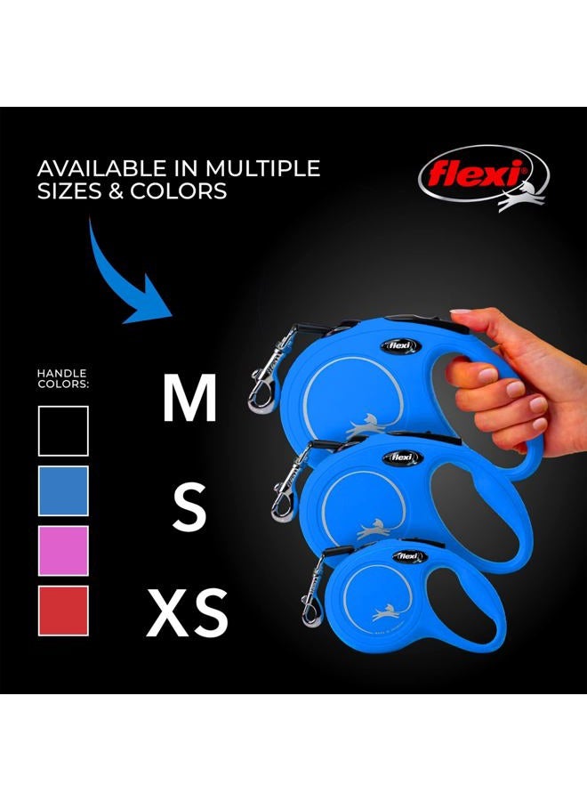 Flexi New Classic Cord Retractable Dog Leash for Medium Dogs up to 44 lbs. – 16 ft., Blue | Tangle-Free Pet Walking Leash with One-Handed Brake, Pause, Lock|German Quality Product - Image 5