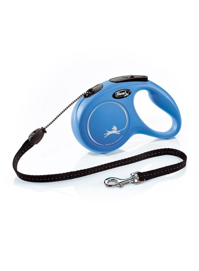 Flexi New Classic Cord Retractable Dog Leash for Medium Dogs up to 44 lbs. – 16 ft., Blue | Tangle-Free Pet Walking Leash with One-Handed Brake, Pause, Lock|German Quality Product - Image 1