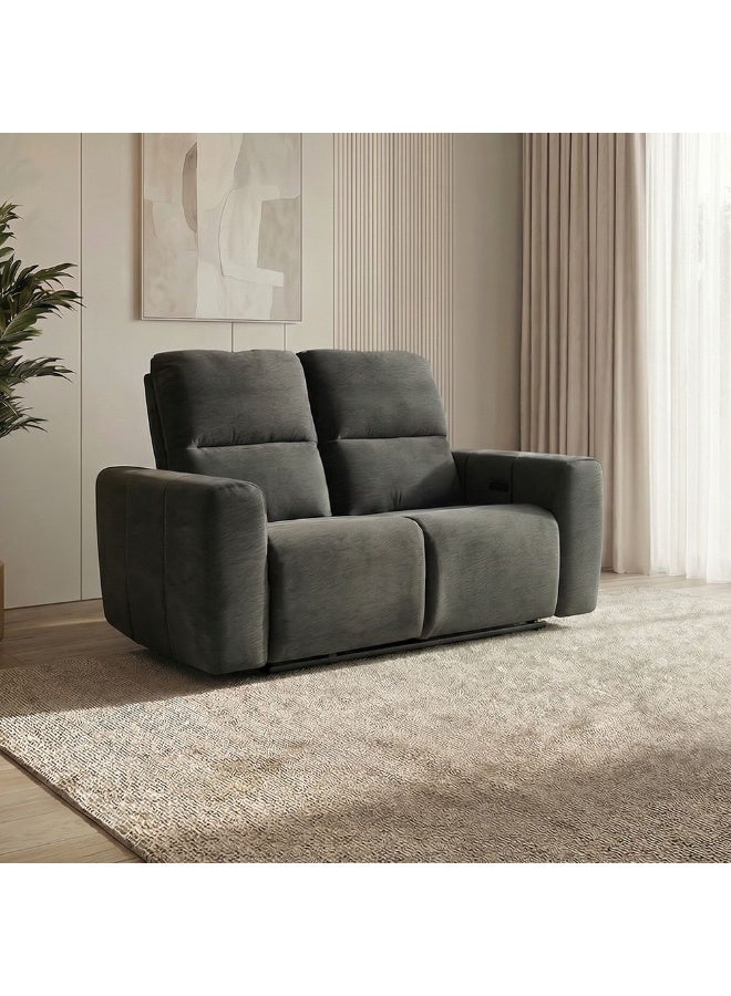 DANUBE HOME Quantum 2 Seater Fabric Power Motion Recliner - Grey | Stylish & Comfortable Sofa | Plywood + LVL Frame | Ideal for Living Room Furniture - Image 1