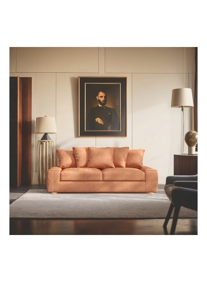 Micasa Elegant And Modern Design 3-Seater Sofa Brown 65 X 100 X 230 Cm 2023-6 3P - Image 2