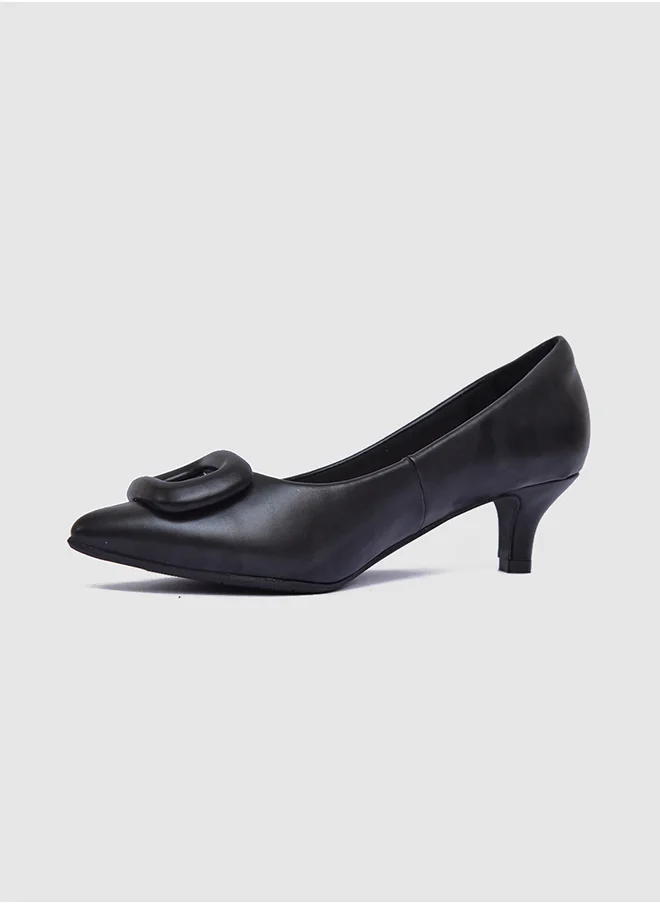 Vincci Pointed Toe Mid Heel Pumps