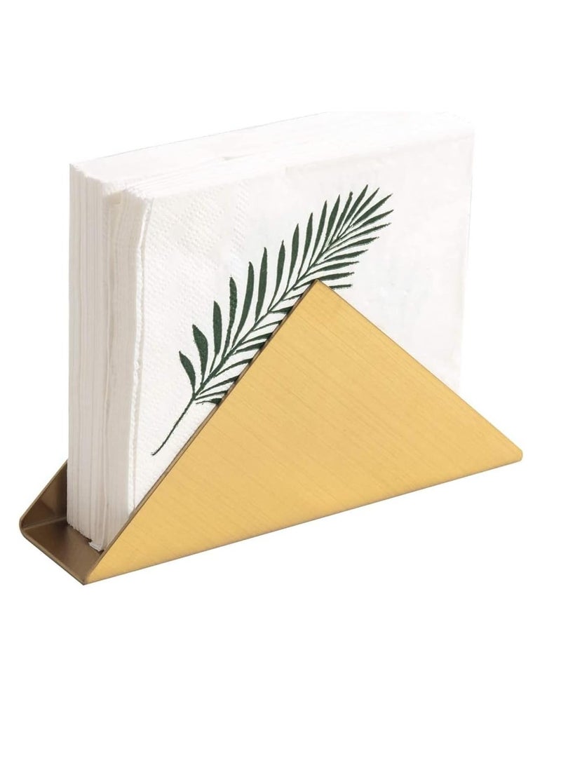 سجن سفما الفولاذ المقاوم للصدأ حامل منديل كوكتيل ذهبي مستقل موزع منديل المشروبات - Image 1