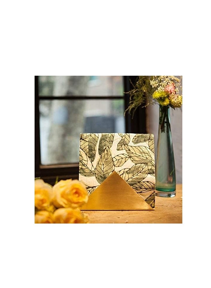 سجن سفما الفولاذ المقاوم للصدأ حامل منديل كوكتيل ذهبي مستقل موزع منديل المشروبات - Image 4