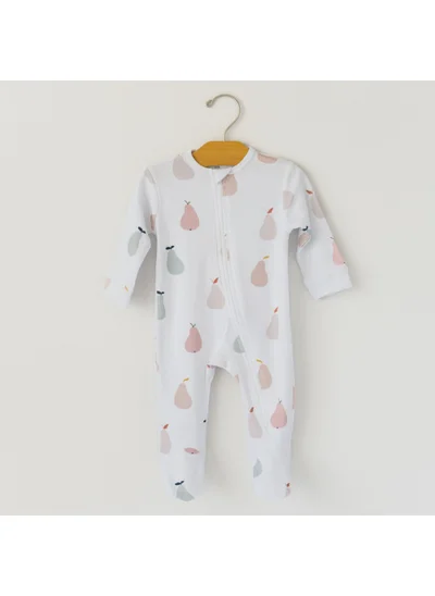 Mama Yoyo Organic Interlock Jumpsuit - Pear Patterned