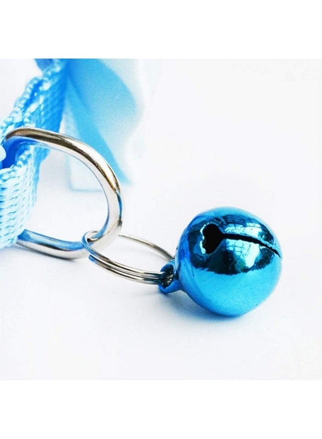 Meetion Cat Dog Pet Collars with Bow Tie and Bell Quick Release Cat Collar Breakaway Colorful Cat Collars Quick Release Adjustable Collar Reflective Cat Bow Tie Collars for Cats and Small Dogs Pet Supplies (Blue) - Image 5