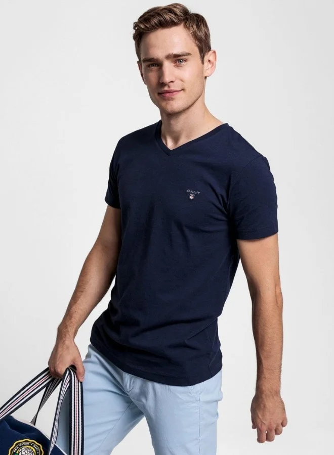 GANT Gant Original Slim Fit V-Neck T-Shirt