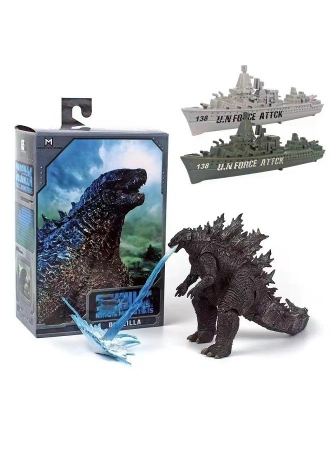 Wholesale/generation Of Nuclear Energy Injection Godzilla Red Lotus Movie Version Of The King Of Monsters Can Be Hand-made Model Toys-Color:Primary Godzilla Breath Warship ]  - Image 1