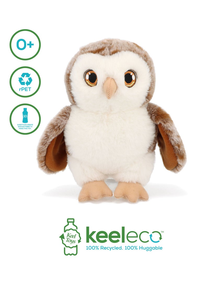 Keel Toys Keeleco Owl 18cm, Assorted 1 Piece (Style & Color May Vary) | Soft Toy | Plush Toy | Gift for Kids and Adults - Image 2
