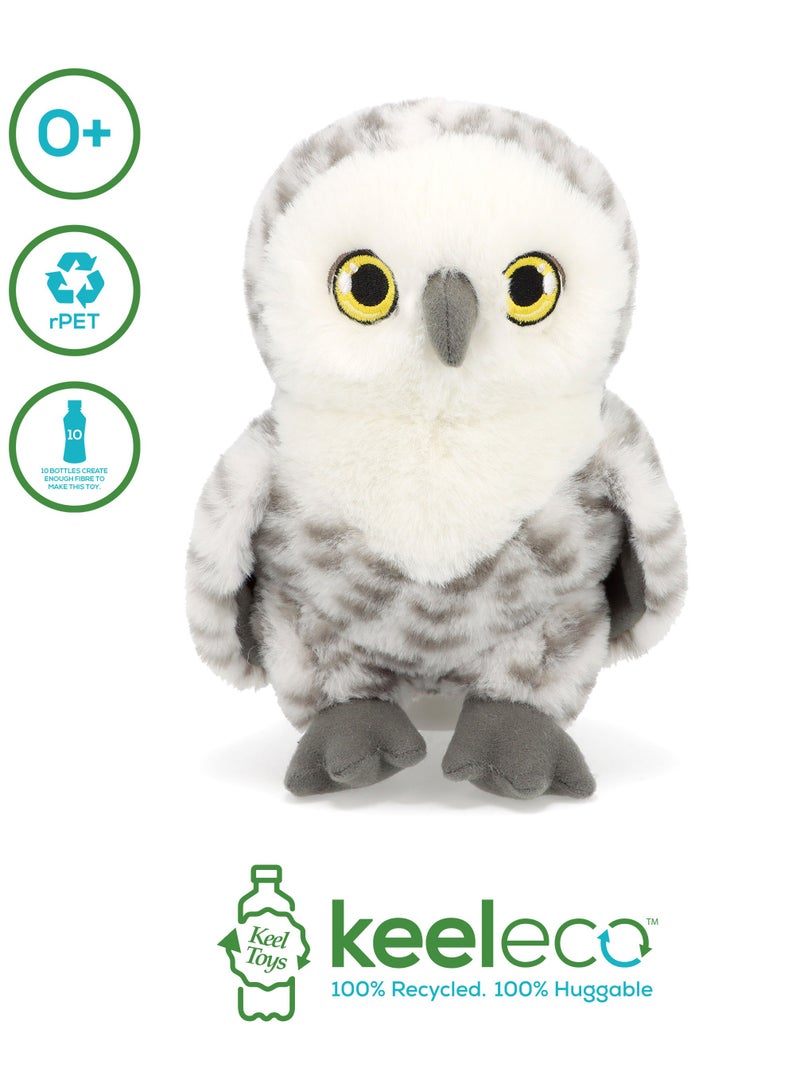 Keel Toys Keeleco Owl 18cm, Assorted 1 Piece (Style & Color May Vary) | Soft Toy | Plush Toy | Gift for Kids and Adults - Image 3