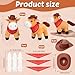VercanMonth 42 Pcs Mini Stuffed Horses Animal 4 Inch Mini Plush Animal with Tiny Cowboy Hats and Bandana DIY Crafts for Dollhouse for Horse Year Adopt a Horse Theme First Rodeo Birthday PartyLight ColorCute - Image 4